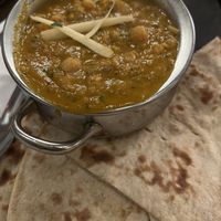 Channa Masala and roti    at Taaza Bistro in Greensboro