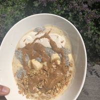 banana cream pie bowl!!  at Juice Amour in Burlington