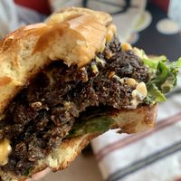 Evolve Smashburger: this was good, but a bit on the salty side. The bread and the onion jam were excellent   at Evolve Modern Vegan Kitchen in Daytona Beach