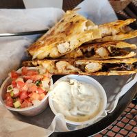 Amazing Chickun Quesadilla at Evolve Modern Vegan Kitchen in Daytona Beach