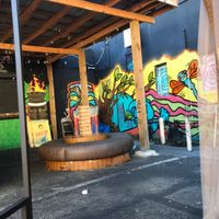 Awesome outdoor seating  at Evolve Modern Vegan Kitchen in Daytona Beach