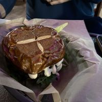Evolve Burger, great taste no side included  at Evolve Modern Vegan Kitchen in Daytona Beach