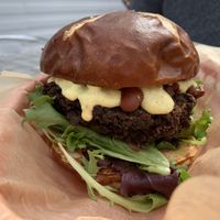 Chilli cheeze burger  at Evolve Modern Vegan Kitchen in Daytona Beach