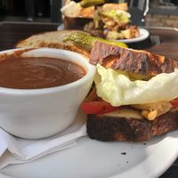 BLT with chili soup at Coco's Cafe in Jasper