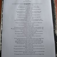 March 2021 menu at Urbã Cozinha Vegana in Sao Paulo