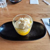 Lemon dessert at Tenz Momo - Lochergut in Zurich