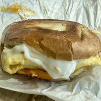 Breakfast bagel  at The Vreamery in Paso Robles