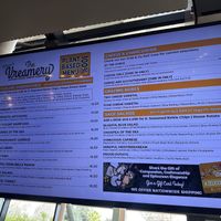 Menu as of Jan 2024  at The Vreamery in Paso Robles