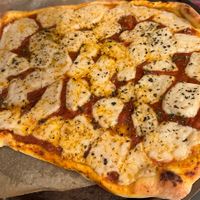 Homemade pizza with the Vreamery cheesee  at The Vreamery in Paso Robles