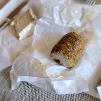 Pistachio chevre and truffle brie at The Vreamery in Paso Robles