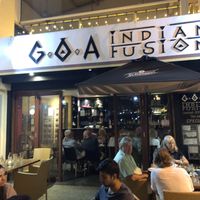 Inside and outside seating at Goa Indian Fusion in Gold Coast