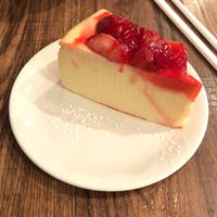 strawberry cheesecake tasted like playdoh   at Martha's Country Bakery in Brooklyn