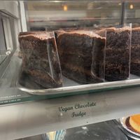 Vegan choc fudge cake  at Martha's Country Bakery in Brooklyn