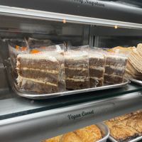 Vegan carrot cake  at Martha's Country Bakery in Brooklyn