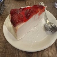Vegan Strawberry Cheesecakee  at Martha's Country Bakery in Brooklyn