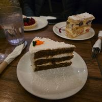 Vegan carrot cake at Martha's Country Bakery in Brooklyn