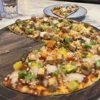 Tofu pizza  at Earth Cafe @ Waterfield in Mumbai