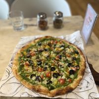 pizza pesto  at Earth Cafe @ Waterfield in Mumbai