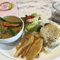 Jamaican Platter & Cool Palm.  at Earth Cafe @ Waterfield in Mumbai