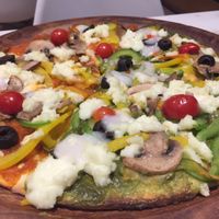 Vegan and Gluten Free Veggilicious Pizza is absolutely amazing  at Earth Cafe @ Waterfield in Mumbai