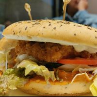 The Burger at Earth Cafe @ Waterfield in Mumbai