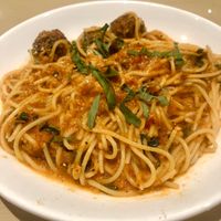 “Meetballs” and Spaghetti  at Earth Cafe @ Waterfield in Mumbai