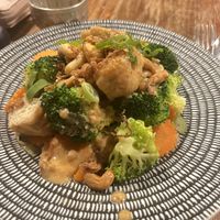 Mixed vegetables & tofu w/peanut sauce   at Phat Elephant in Brisbane