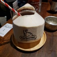 Coconut water at Phat Elephant in Brisbane