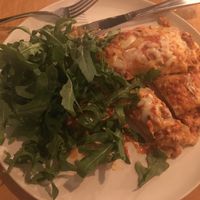 Do you want some vegan lasagne with that rocket? at The Spaghetti House Trattoria in South Brisbane