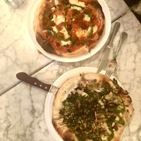 Pizza di eva + mushrooms pizza  at Radis in Montreal