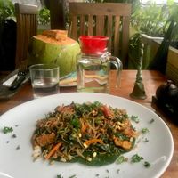 The sweet potato noodle dish 👌 at Ubud Gluten Free Kitchen in Ubud