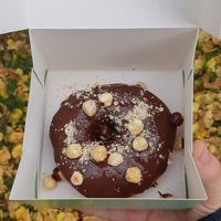 Chocolat hazelnut at COCO Donuts in Brussels