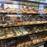 Vegan in the top left at COCO Donuts in Brussels