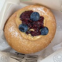 Peanut custard filled donut: tasty!  at COCO Donuts in Brussels