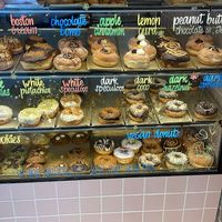 Bottom right is vegan   at COCO Donuts in Brussels