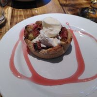 Rhubarb gallette (June 2022) at The Greave Dunning in Wirral