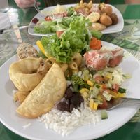 Buffet plate   at Picanha's Grill in Porto Alegre