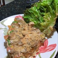 Pedaço do xis calota de Strogonoff at Picanha's Grill in Porto Alegre