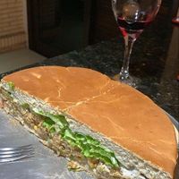 Xis calota ao meio at Picanha's Grill in Porto Alegre