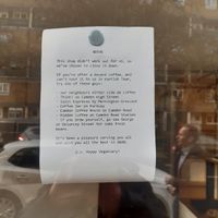 The Fields Beneath,  Camden closed. at The Fields Beneath in North West London