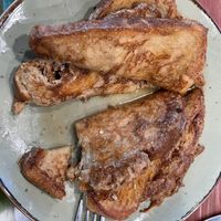 Vegan French toast (sorry, had taken a bite already...)  at What's Crackin Cafe in Mesa