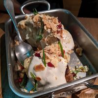 Cauliflower with tahina, pomegranate and almonds at Sumac in Reykjavik