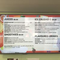Menu at Rainbow Beach Fruit in Rainbow Beach