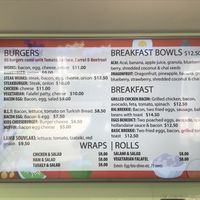 Menu at Rainbow Beach Fruit in Rainbow Beach