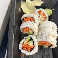 The vegetable sushi was nothing special.   at Sacramento Natural Foods Co-op in Sacramento