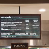 A few vegan & vegetarian menu options at Sacramento Natural Foods Co-op in Sacramento