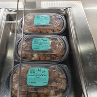 Vegan Teriyaki chick'n hot and ready to eat!  at Sacramento Natural Foods Co-op in Sacramento