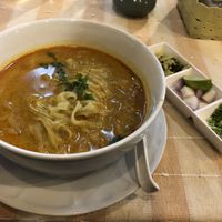 Vegan Khao Soi at Aroy Dee in Chiang Mai