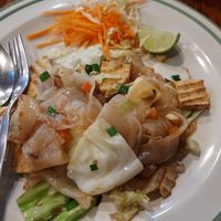 Roasted noodles and tofu at Aroy Dee in Chiang Mai