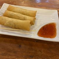 Spring rolls at Aroy Dee in Chiang Mai